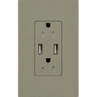 Lutron - Claro & Satin Colors 15A USB Tamper Resistance Receptacle - SCR-15-UBTR-GB | Montreal Lighting & Hardware