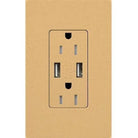 Lutron - Claro & Satin Colors 15A USB Tamper Resistance Receptacle - SCR-15-UBTR-GS | Montreal Lighting & Hardware