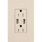 Lutron - Claro & Satin Colors 15A USB Tamper Resistance Receptacle - SCR-15-UBTR-LS | Montreal Lighting & Hardware