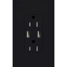 Lutron - Claro & Satin Colors 15A USB Tamper Resistance Receptacle - SCR-15-UBTR-MN | Montreal Lighting & Hardware