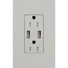 Lutron - Claro & Satin Colors 15A USB Tamper Resistance Receptacle - SCR-15-UBTR-PD | Montreal Lighting & Hardware
