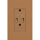 Lutron - Claro & Satin Colors 15A USB Tamper Resistance Receptacle - SCR-15-UBTR-TC | Montreal Lighting & Hardware
