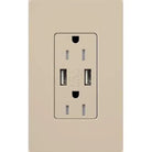 Lutron - Claro & Satin Colors 15A USB Tamper Resistance Receptacle - SCR-15-UBTR-TP | Montreal Lighting & Hardware