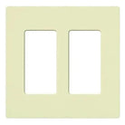 Lutron CW-2-AL Claro & Satin Colors Wallplate in Gloss Almond
