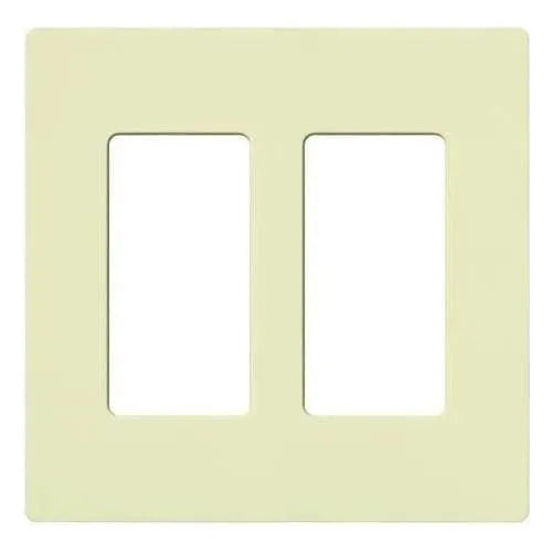 Lutron CW-2-AL Claro & Satin Colors Wallplate in Gloss Almond