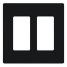 Lutron - Claro & Satin Colors 2-Gang Wallplate - CW-2-BL | Montreal Lighting & Hardware