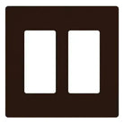 Lutron - Claro & Satin Colors 2-Gang Wallplate - CW-2-BR | Montreal Lighting & Hardware