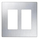Lutron CW-2-SS Claro & Satin Colors Wallplate in Gloss Stainless Steel