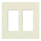 Lutron SC-2-BI Claro & Satin Colors Wallplate in Satin Biscuit