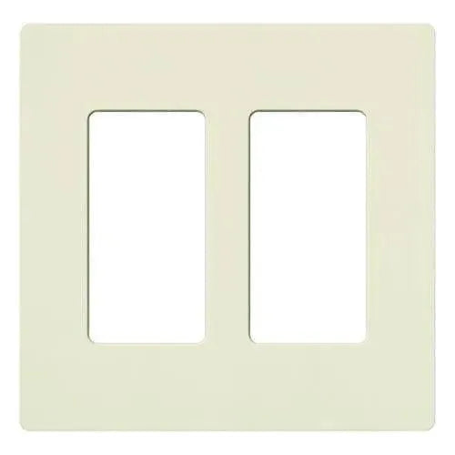 Lutron SC-2-BI Claro & Satin Colors Wallplate in Satin Biscuit