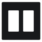 Lutron SC-2-MN Claro & Satin Colors Wallplate in Satin Midnight