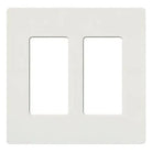 Lutron SC-2-SW Claro & Satin Colors Wallplate in Satin Snow
