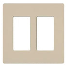 Lutron SC-2-TP Claro & Satin Colors Wallplate in Satin Taupe