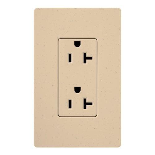 Lutron - Claro & Satin Colors 20A Receptacle - SCR-20-DS | Montreal Lighting & Hardware