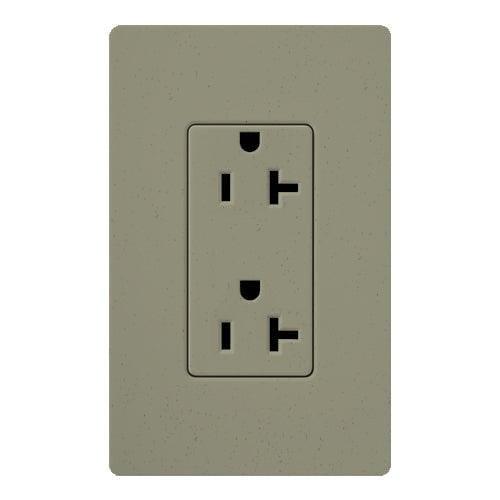 Lutron - Claro & Satin Colors 20A Receptacle - SCR-20-GB | Montreal Lighting & Hardware