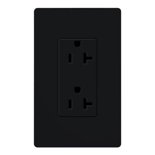 Lutron - Claro & Satin Colors 20A Tamper Resistant Receptacle - SCRS-20-TR-MN | Montreal Lighting & Hardware