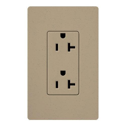 Lutron - Claro & Satin Colors 20A Tamper Resistant Receptacle - SCRS-20-TR-MS | Montreal Lighting & Hardware