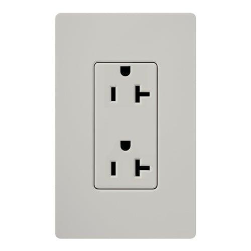 Lutron - Claro & Satin Colors 20A Tamper Resistant Receptacle - SCRS-20-TR-PD | Montreal Lighting & Hardware