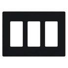 Lutron CW-3-BL Claro & Satin Colors Wallplate in Gloss Black