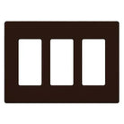 Lutron - Claro & Satin Colors 3-Gang Wallplate - CW-3-BR | Montreal Lighting & Hardware