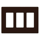 Lutron CW-3-BR Claro & Satin Colors Wallplate in Gloss Brown