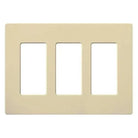 Lutron - Claro & Satin Colors 3-Gang Wallplate - CW-3-IV | Montreal Lighting & Hardware
