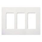 Lutron - Claro & Satin Colors 3-Gang Wallplate - CW-3-WH | Montreal Lighting & Hardware