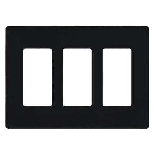 Lutron SC-3-MN Claro & Satin Colors Wallplate in Satin Midnight