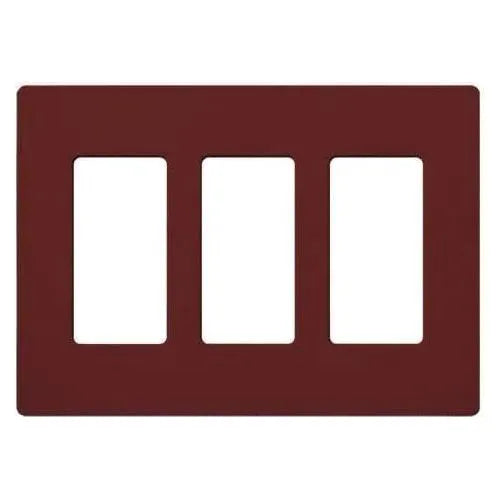 Lutron - Claro & Satin Colors 3-Gang Wallplate - SC-3-MR | Montreal Lighting & Hardware