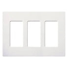Lutron SC-3-SW Claro & Satin Colors Wallplate in Satin Snow