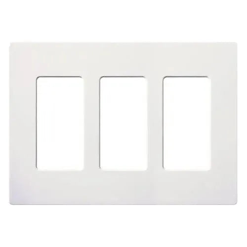 Lutron SC-3-SW Claro & Satin Colors Wallplate in Satin Snow
