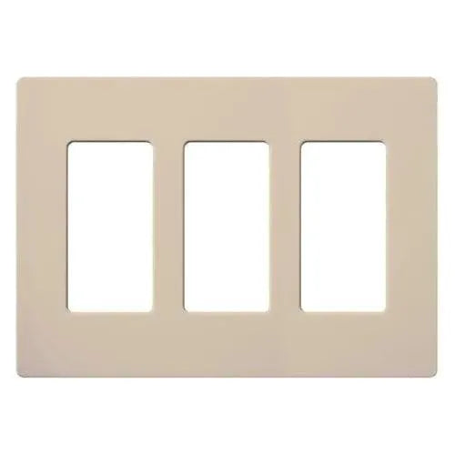 Lutron SC-3-TP Claro & Satin Colors Wallplate in Satin Taupe