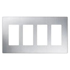 Lutron CW-4-SS Claro & Satin Colors Wallplate in Gloss Stainless Steel