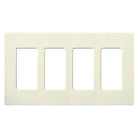 Lutron - Claro & Satin Colors 4-Gang Wallplate - SC-4-BI | Montreal Lighting & Hardware
