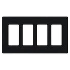 Lutron SC-4-MN Claro & Satin Colors Wallplate in Satin Midnight