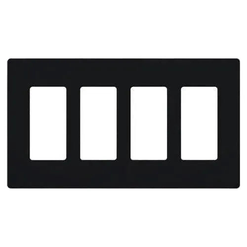 Lutron SC-4-MN Claro & Satin Colors Wallplate in Satin Midnight