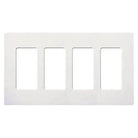 Lutron - Claro & Satin Colors 4-Gang Wallplate - SC-4-SW | Montreal Lighting & Hardware