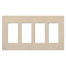 Lutron SC-4-TP Claro & Satin Colors Wallplate in Satin Taupe