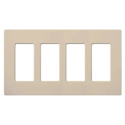 Lutron SC-4-TP Claro & Satin Colors Wallplate in Satin Taupe