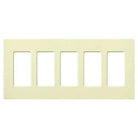 Lutron CW-5-AL Claro & Satin Colors Wallplate in Gloss Almond