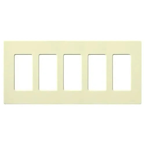 Lutron CW-5-AL Claro & Satin Colors Wallplate in Gloss Almond