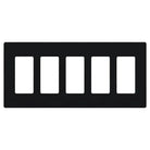 Lutron CW-5-BL Claro & Satin Colors Wallplate in Gloss Black