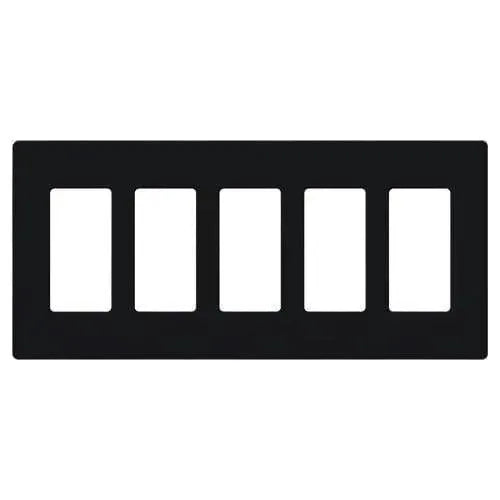Lutron CW-5-BL Claro & Satin Colors Wallplate in Gloss Black