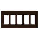 Lutron - Claro & Satin Colors 5-Gang Wallplate - CW-5-BR | Montreal Lighting & Hardware
