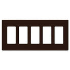 Lutron CW-5-BR Claro & Satin Colors Wallplate in Gloss Brown