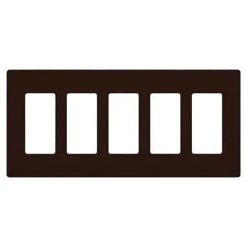 Lutron CW-5-BR Claro & Satin Colors Wallplate in Gloss Brown