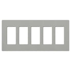 Lutron CW-5-GR Claro & Satin Colors Wallplate in Gloss Gray