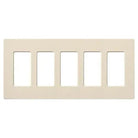 Lutron CW-5-LA Claro & Satin Colors Wallplate in Gloss Light Almond