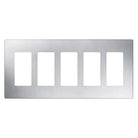 Lutron CW-5-SS Claro & Satin Colors Wallplate in Gloss Stainless Steel