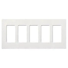 Lutron CW-5-WH Claro & Satin Colors Wallplate in Gloss White